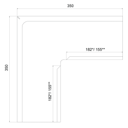 METIGLA n°9 Buitenhoek goot - RAL7016 antraciet glanzend