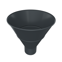 METIGLA n°18 Verzameltrechter - RAL7016 antraciet glanzend