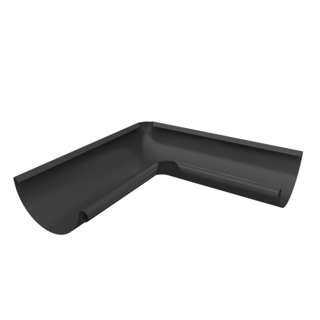 METIGLA n°4 Binnenhoek goot - RAL9005 zwart glanzend