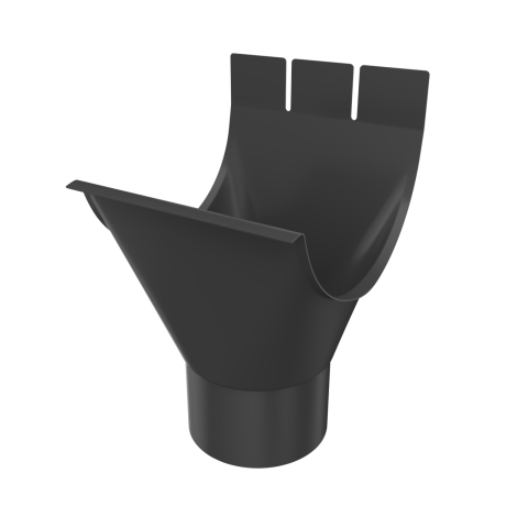 METIGLA n°8 Gootuitloop - RAL9005 zwart glanzend