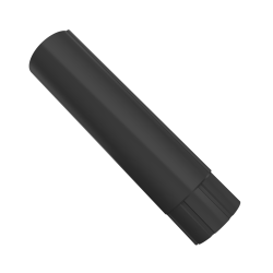 METIGLA n°10 Tussenpijp 1m - RAL9005 zwart glanzend