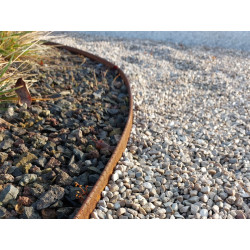 Eccoborder EASYFIX CS 100 L240xH10cm corten (+ 3 pennen & pockets)