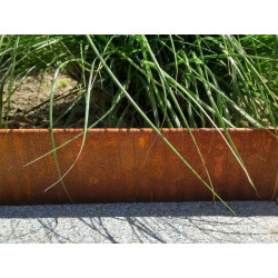 Eccoborder EASYFIX CS 100 L240xH10cm corten (+ 3 pennen & pockets)