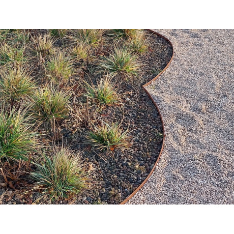 Eccoborder EASYFIX CS 100 L240xH10cm corten (+ 3 pennen & pockets)