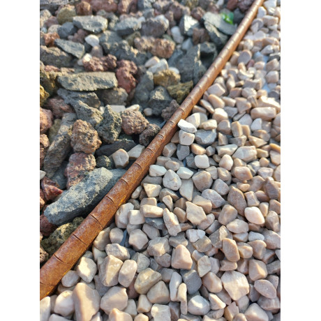 Eccoborder EASYFIX CS 100 L240xH10cm corten (+ 3 pennen & pockets)