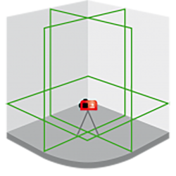 FUTECH MC3D kruislijnlaser Groen Compact + Statief 180cm FUTECH MC3D kruislijnlaser Groen Compact + Statief 180cm