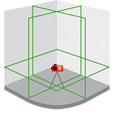 FUTECH MC3D kruislijnlaser Groen Compact + Statief 180cm FUTECH MC3D kruislijnlaser Groen Compact + Statief 180cm