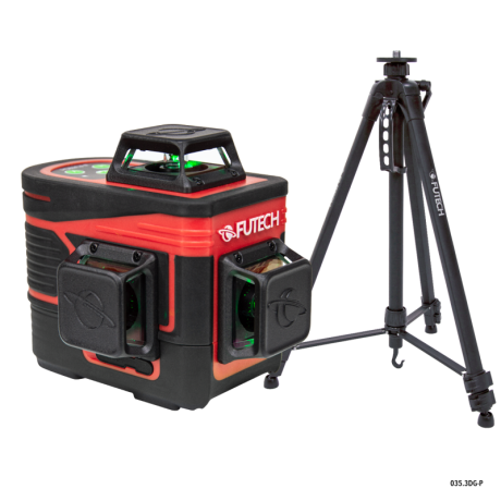 FUTECH MC3D kruislijnlaser Compact Groen + Statief 180cm