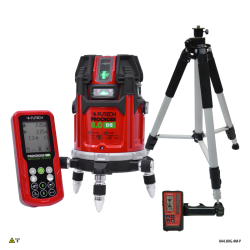 FUTECH Procross kruislijnlaser 8.0 DS Groen + statief 300cm + ontvanger