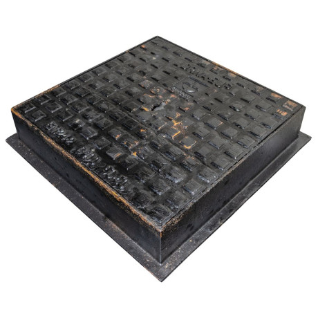 Putdeksel gietijzer nodulair D400 80x80 Putdeksel gietijzer nodulair D400 80x80