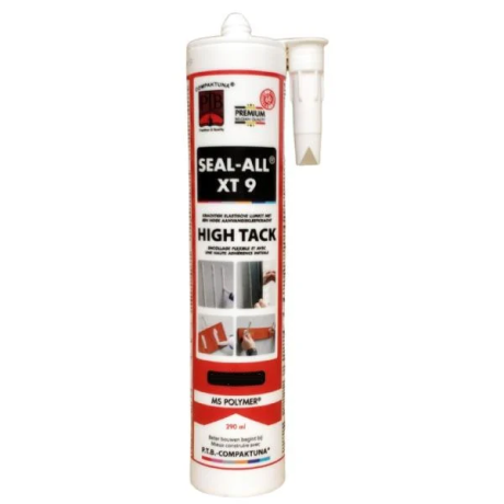 Compaktuna Seal-all XT 9 High Tack 290ml zwart Compaktuna Seal-all XT 9 High Tack 290ml zwart
