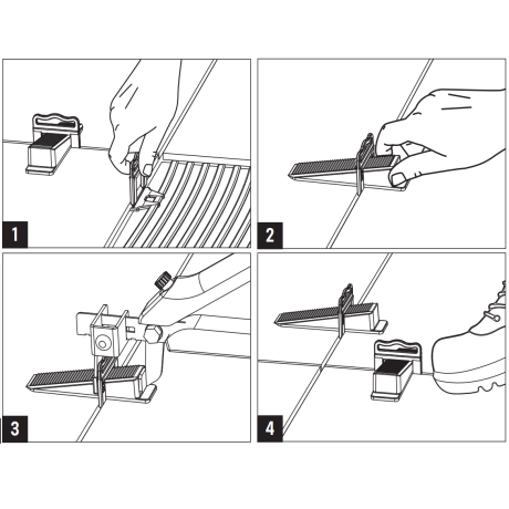 Gedimax clips (H3-13mm) dikte 1.5mm - pak van 250