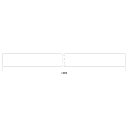 METIGLA n°5 Dakgoot 3m - RAL7016 antraciet mat