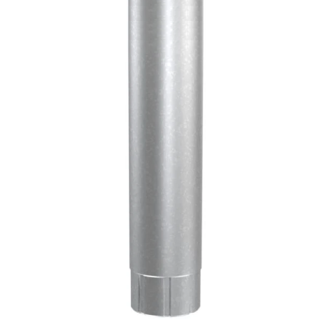 METIGLA n°14 Regenpijp 3m - Alu Zink metaalkleur