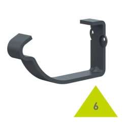 METIGLA n°6 Wandhaak - RAL7016 antraciet glanzend