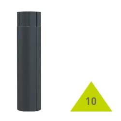 METIGLA n°10 Tussenpijp 1m - RAL7016 antraciet glanzend