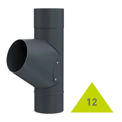 METIGLA n°12 Vertakking - RAL7016 antraciet glanzend