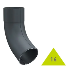 METIGLA n°16 Afvoervoet 60° - RAL7016 antraciet glanzend