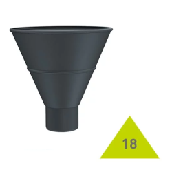 METIGLA n°18 Trechter - RAL7016 antraciet glanzend