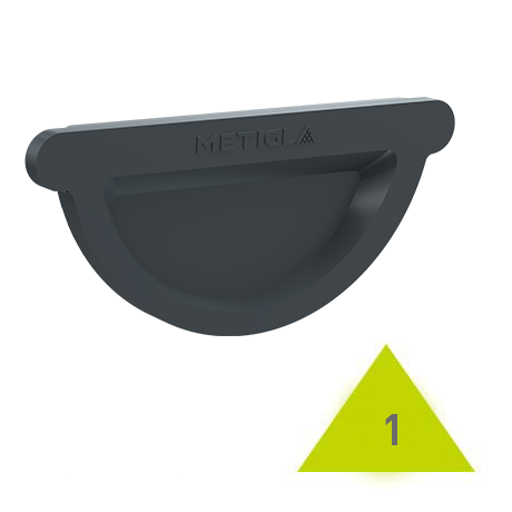 METIGLA n°1 Sluitstuk - RAL7016 antraciet mat
