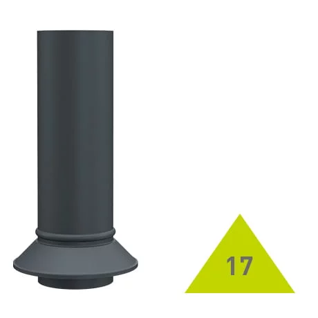 METIGLA n°17 Aansluitstuk afvoer - RAL7016 antraciet mat