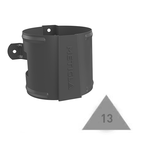 METIGLA n°13 Afvoerhechting - RAL9005 zwart glanzend