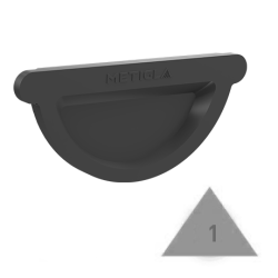 METIGLA n°1 Sluitstuk - RAL9005 zwart mat