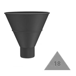 METIGLA n°18 Trechter - RAL9005 zwart mat