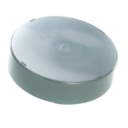 Deksel PVC dia.400 grijs