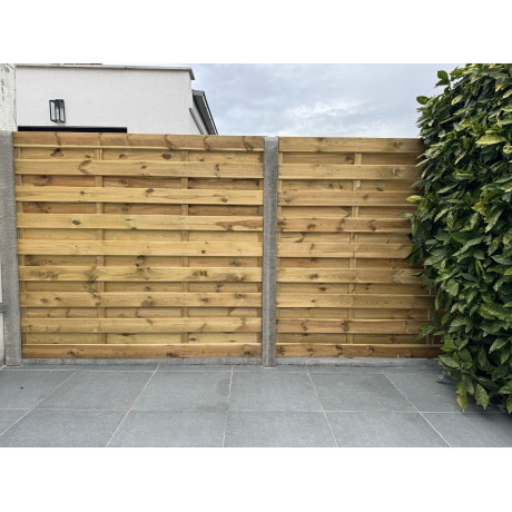 Houten scherm horizontaal B200xH180cm