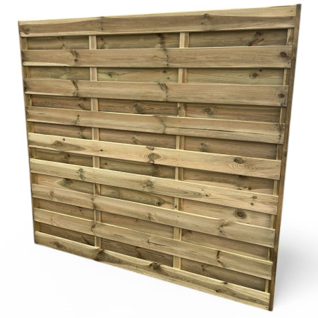 Houten scherm horizontaal B200xH180cm