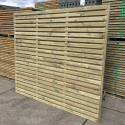 Houten scherm horizontaal B200xH180cm (Linus scherm)