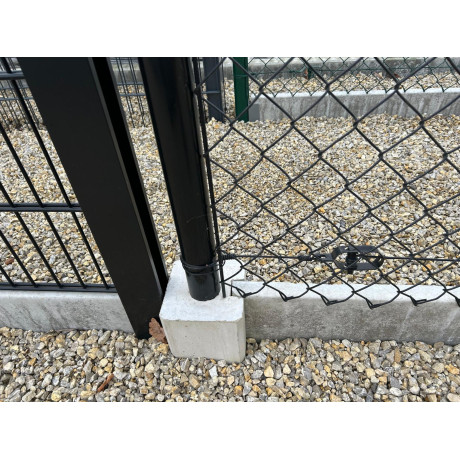 Combi begin-/eindpaal diam.60mmx150cm zwart Combi begin-/eindpaal diam.60mmx150cm zwart