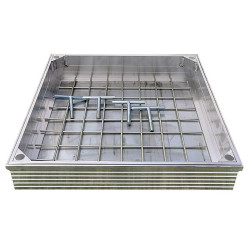 Tegeldeksel L&S ALU Light 6cm 80x80