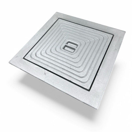 Putdeksel aluminium dubbel 40x40