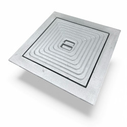 Putdeksel aluminium enkel 30x30