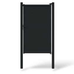 Volle poort “Cosmo” aluminium zwart B100xH180cm