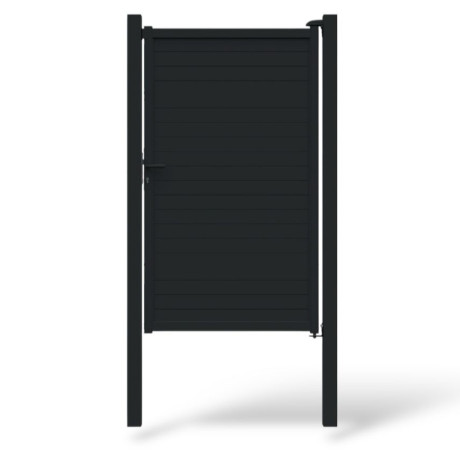 Volle poort “Cosmo” aluminium zwart B100xH180cm