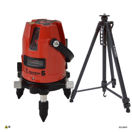 FUTECH MC5 SD kruislijnlaser Rood + Statief 180cm