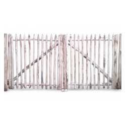 Frans dubbele kastanjepoort B200xH100cm