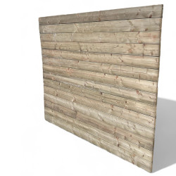 Grenen plankenscherm tand&groef B200xH180cm 