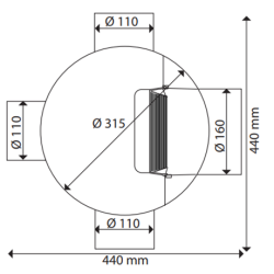Devacontrol met inox regenwaterfilter 