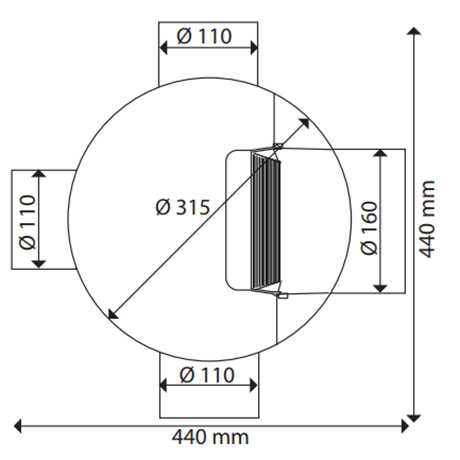 Devacontrol met inox regenwaterfilter 