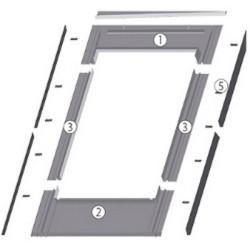 FAKRO gootstuk EZV-F voor platte pan 55x98 FAKRO gootstuk EZV-F voor platte pan 55x98