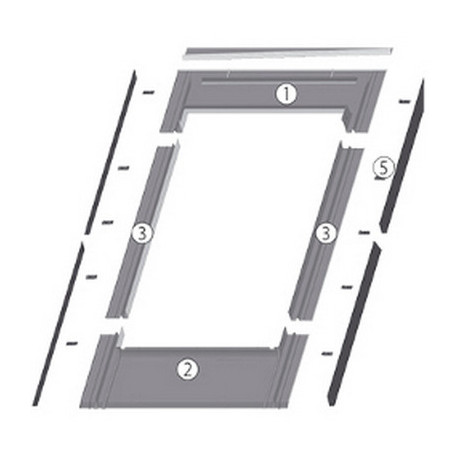 FAKRO gootstuk EZV-F voor platte pan 55x98 FAKRO gootstuk EZV-F voor platte pan 55x98