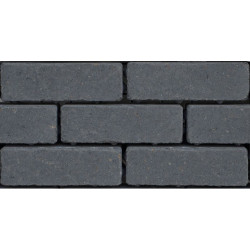 Klinker waterdoorlaatbaar 20x6.5x8 zwart inline (pallet 8,42m²)