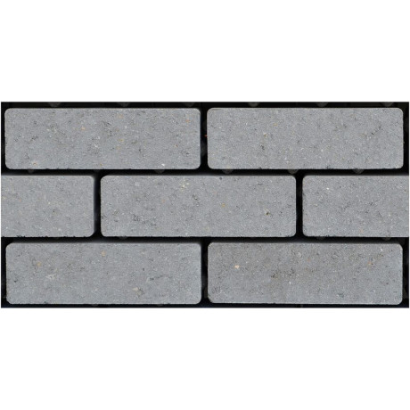 Klinker waterdoorlaatbaar 20x6.5x8 grijs (pallet 8,42m²)