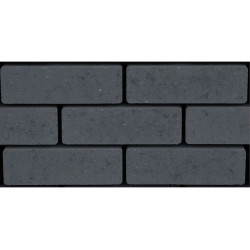 Klinker waterdoorlaatbaar 20x6.5x8 zwart (pallet 8,42m²)