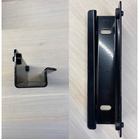 Slotvanger IJZER voor muur zwart