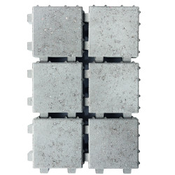 Klinker waterdoorlaatbaar 20x20x6 grijs (pallet 12,48m²)